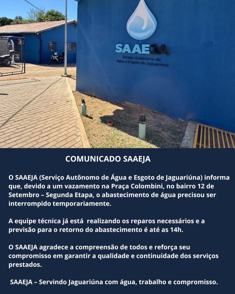 Comunicado SAAEJA